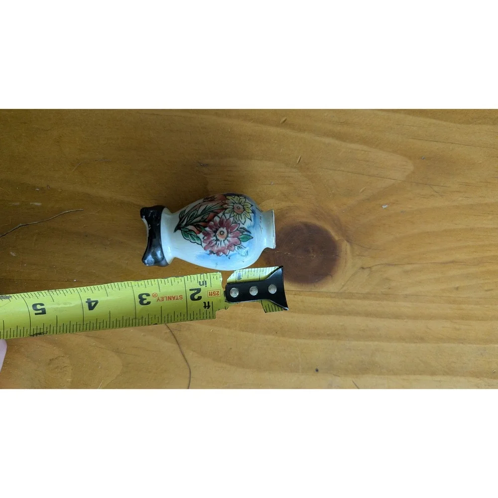 Vintage Made in Occupied Japan Miniature Porcelain Floral Bud Vase Hand Painted